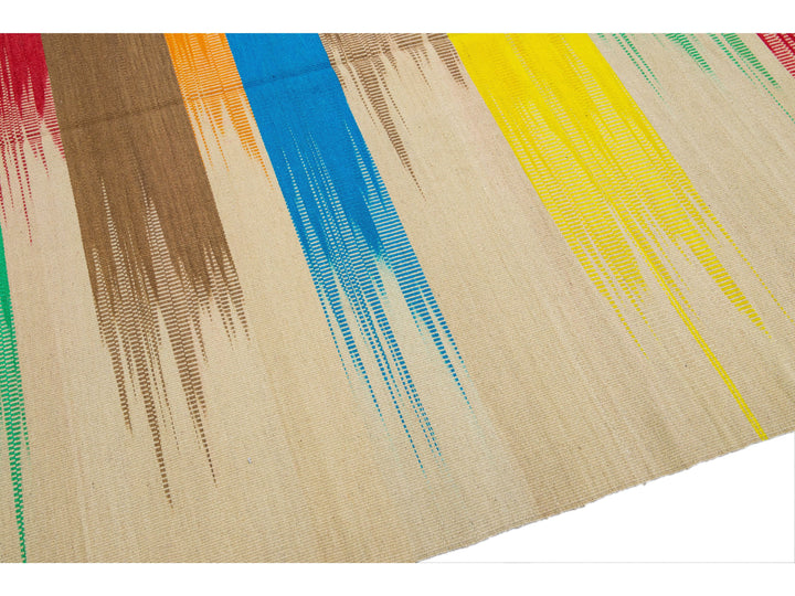 Modern Kilim Wool Rug 10 X 13