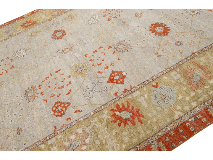 Modern Indian Artisan Wool Rug 10 X 14