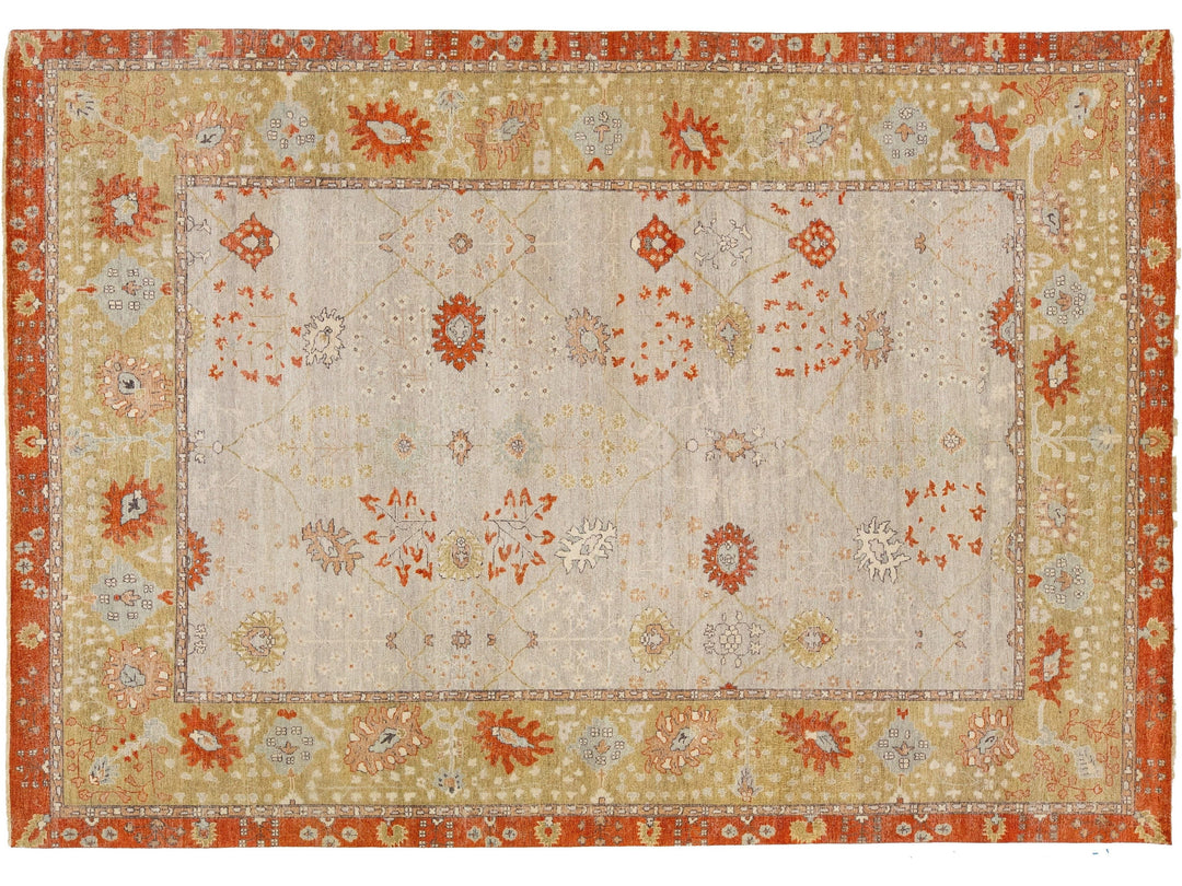 Modern Indian Tabriz Wool Rug 10 X 14