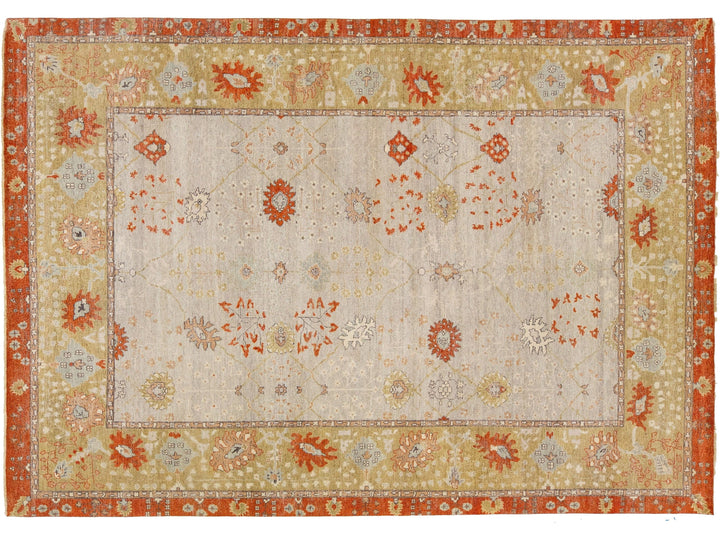 Modern Indian Tabriz Wool Rug 10 X 14