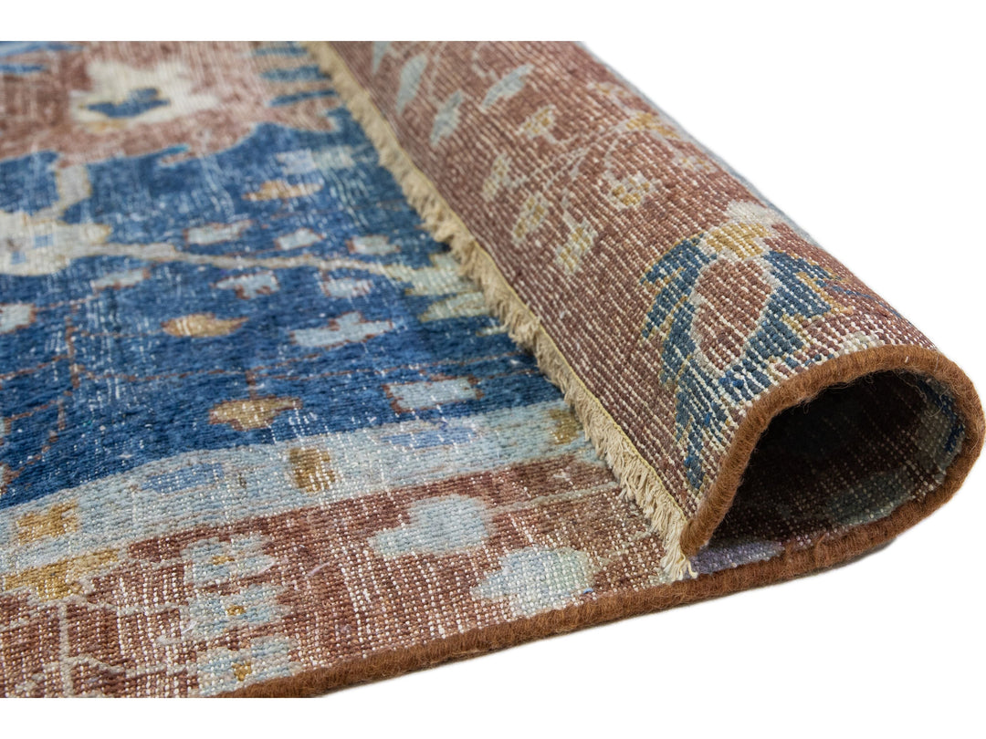 Modern Indian Artisan Wool Rug 10 X 15