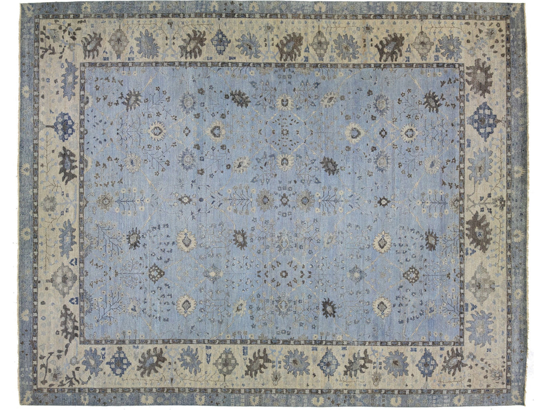 Modern Indian Tabriz Wool Rug 15 X 19