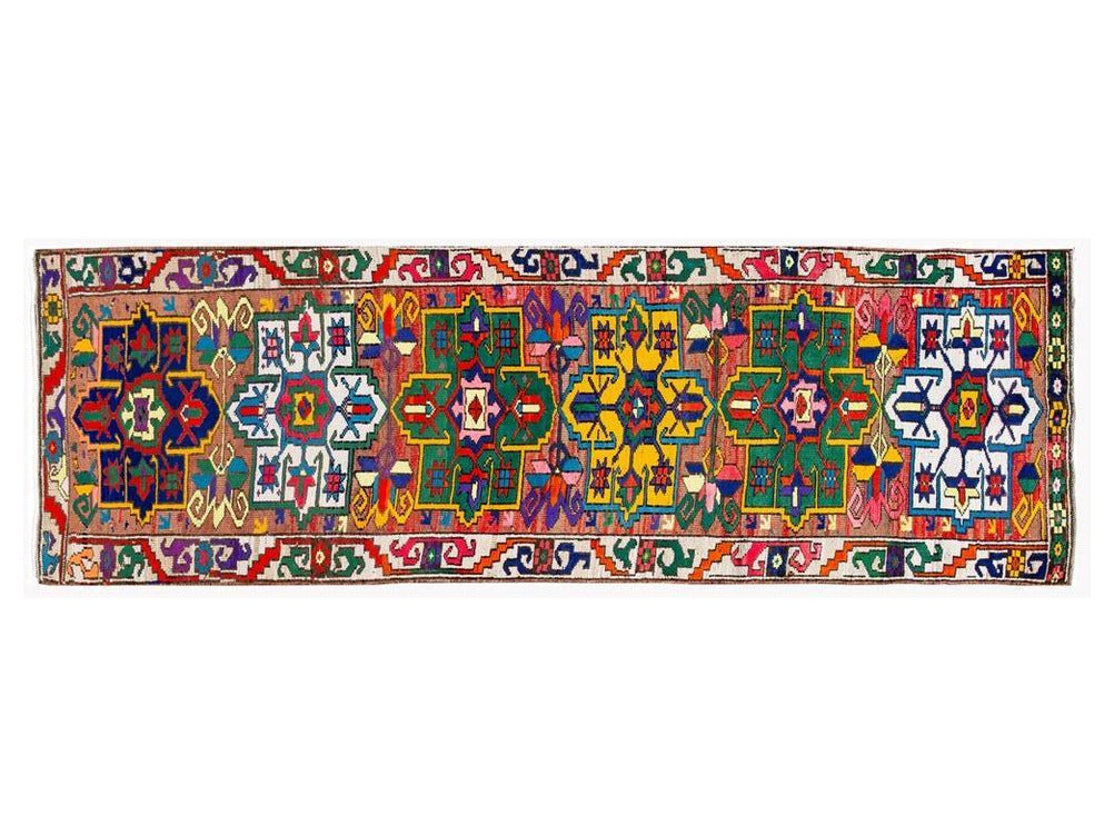 Mid-20th Century Vintage Turkish Wool Runner Rug 3 X 11