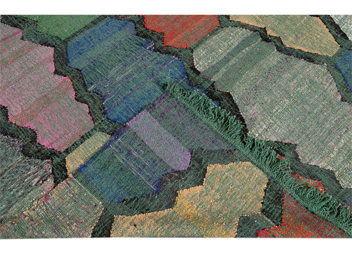 Modern Flatweave Wool Rug 8  X 12