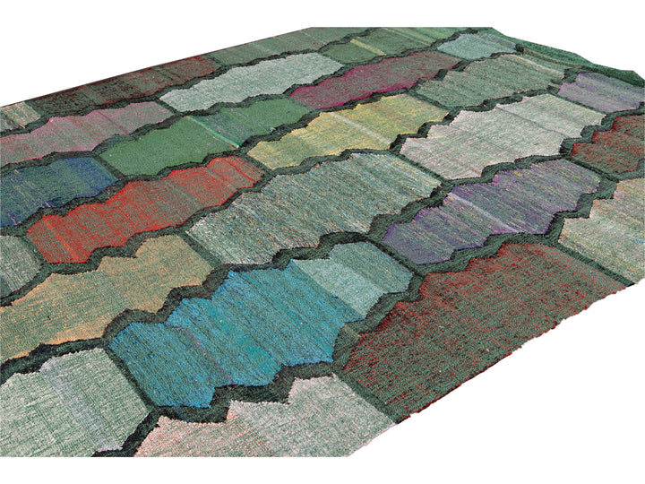 Modern Flatweave Wool Rug 8  X 12