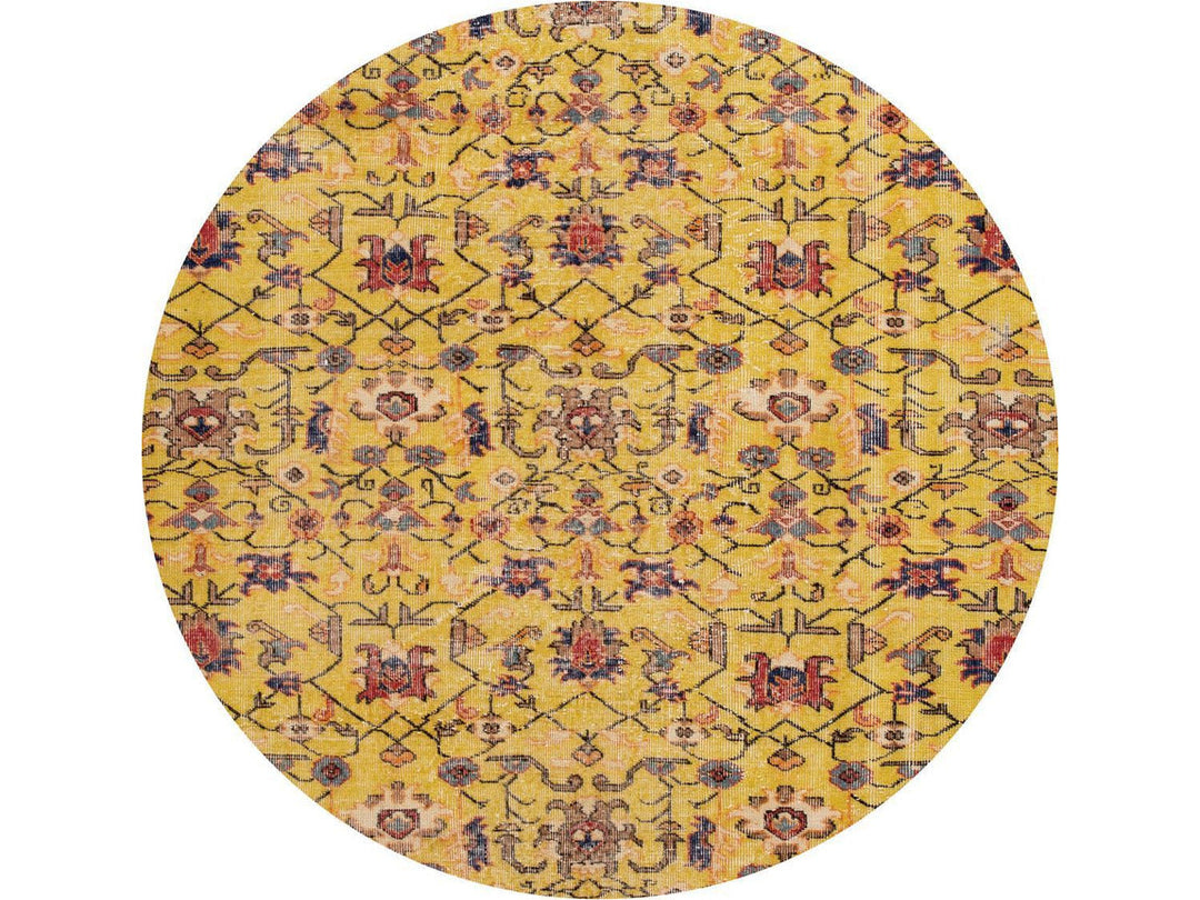 Vintage Art Deco Wool Rug 6 X 12