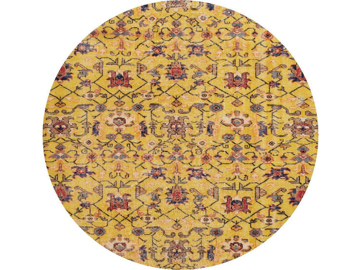 Vintage Art Deco Wool Rug 6 X 12