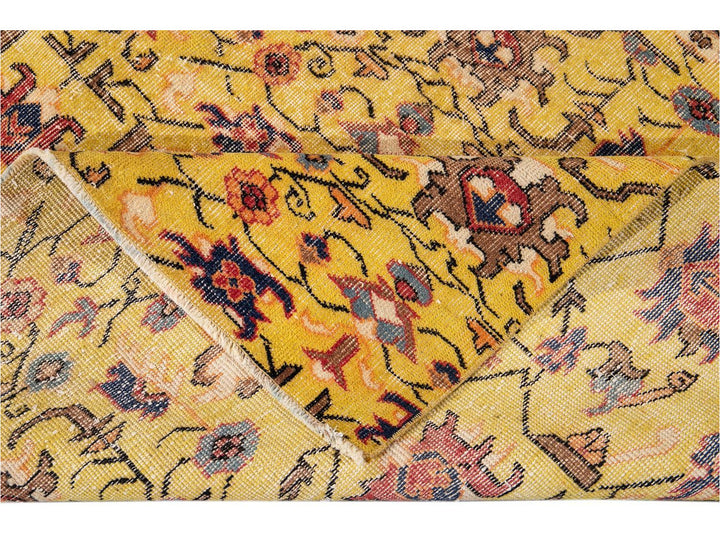 Vintage Art Deco Wool Rug 6 X 12