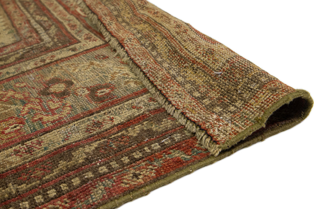 Antique Turkish Oushak Wool Rug 10 X 17