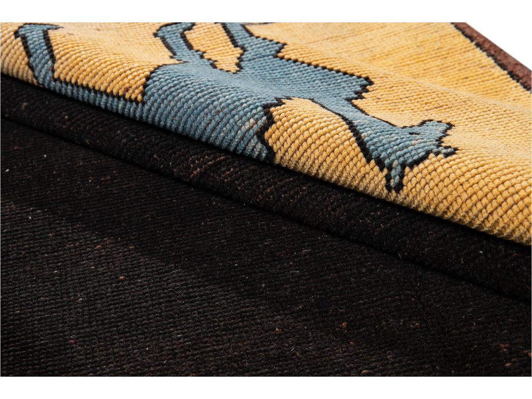 Vintage Art Deco Wool Rug 6 X 9