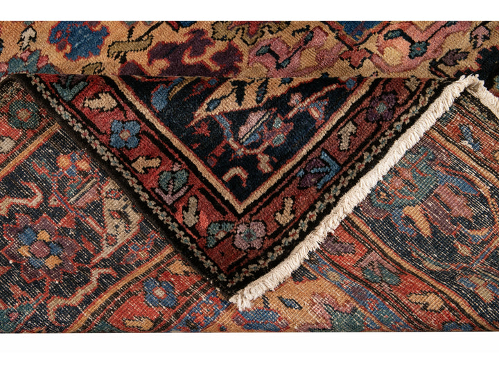 Antique Mahal Wool Rug 11 X 14