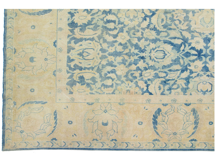 Antique Agra Wool Rug 9 X 17