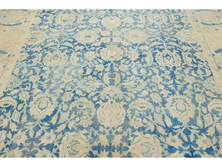 Antique Agra Wool Rug 9 X 17