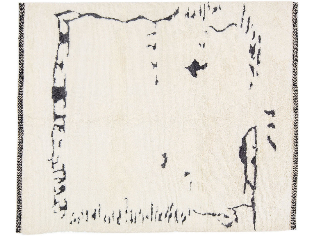 Modern Moroccan Wool Rug 8 X 10