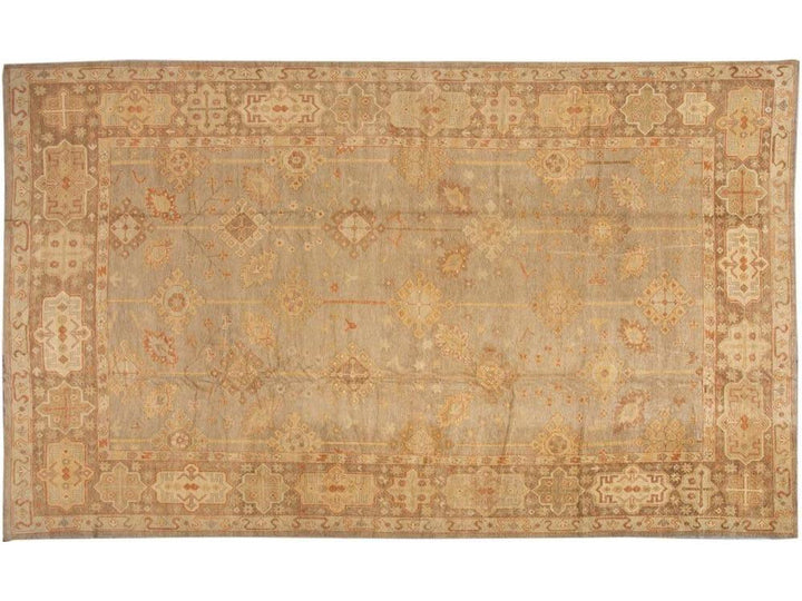 New  Turkish Oushak Long Wool Rug 12 X 21