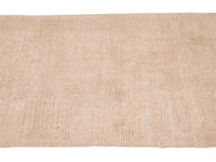 Vintage Turkish Nude Handmade Wool Runner