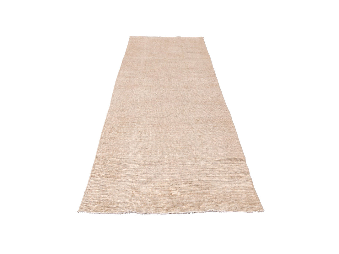 Vintage Turkish Nude Handmade Wool Runner