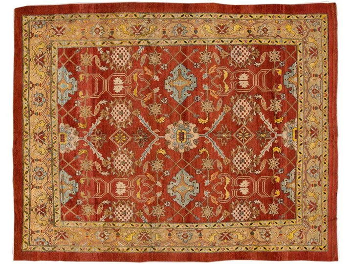 Vintage Bakshaish Tribal Wool Rug 10 X 12