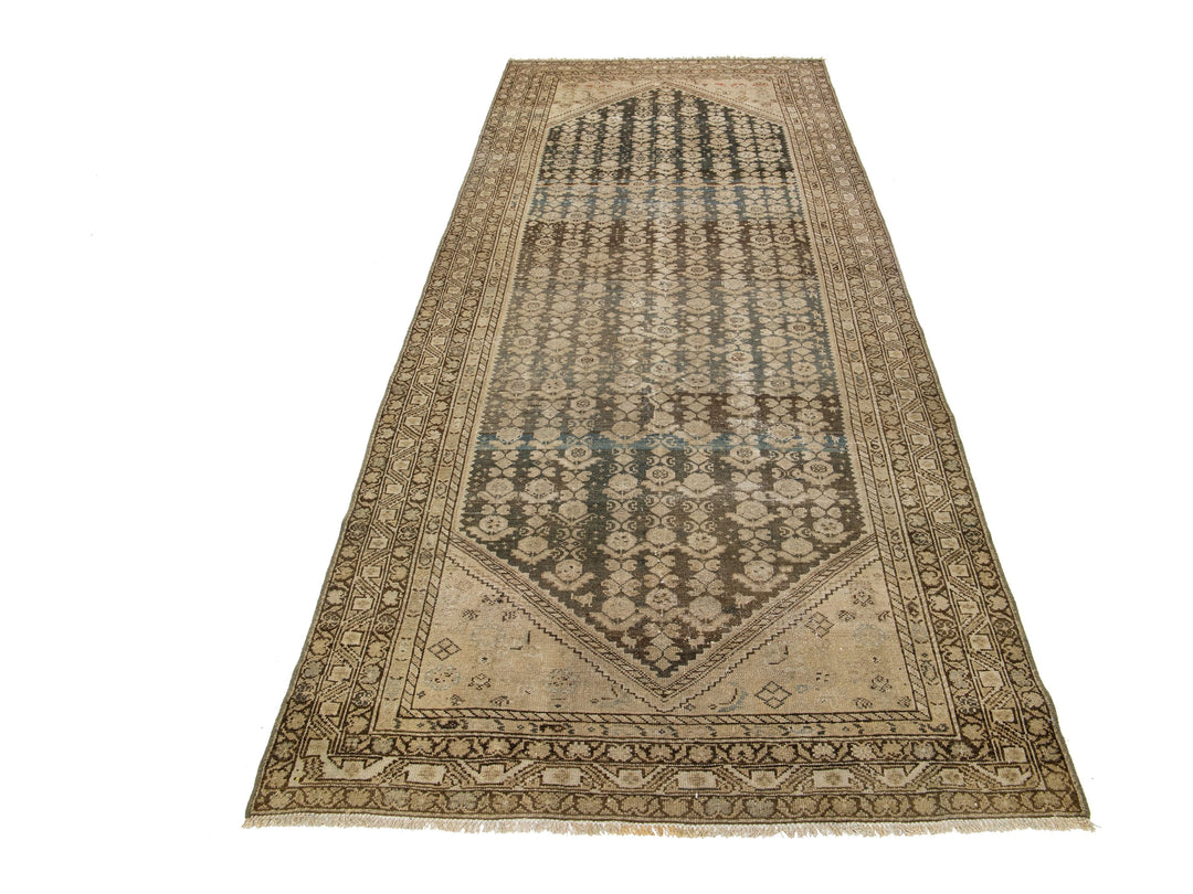 Antique Malayer Wool Runner 5 X 11
