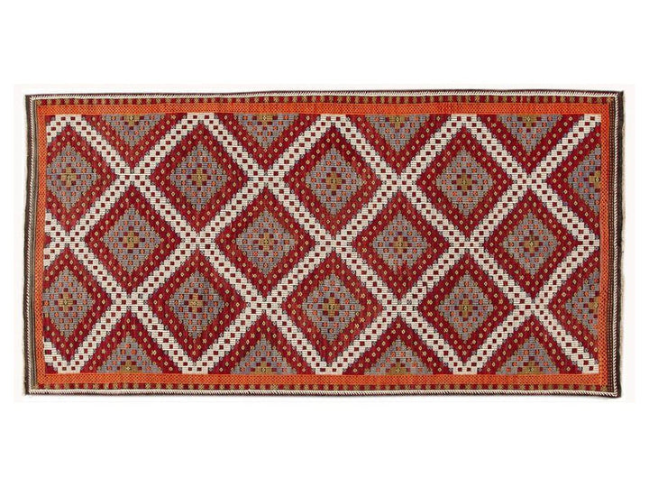 Vintage Soumak Wool Rug 6 X 12