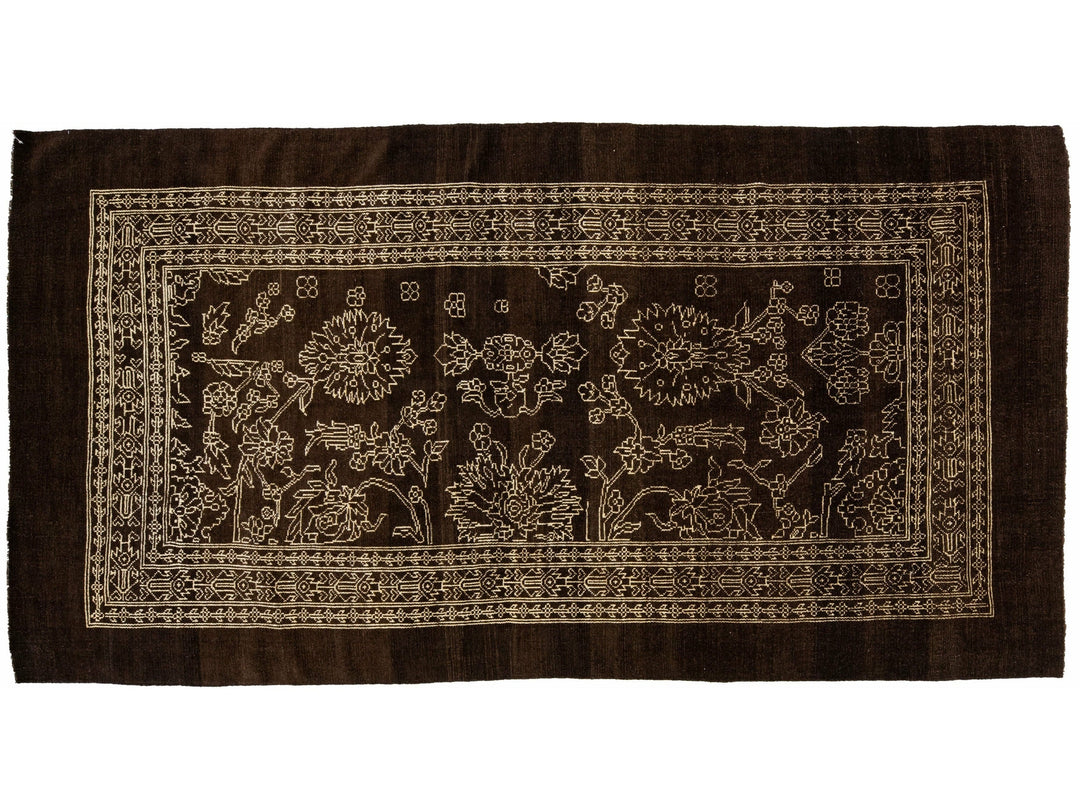 Mid-Century Modern Wool Rug 6 X 12