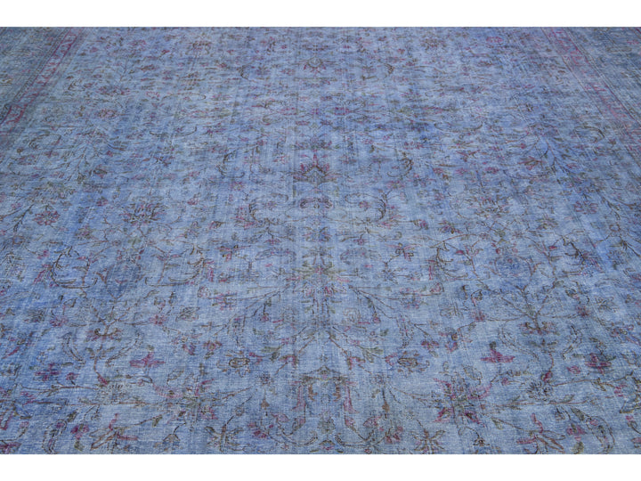 Vintage Overdyed Wool Rug 11 x 17