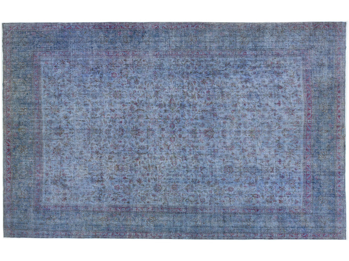 Vintage Overdyed Wool Rug 11 x 17