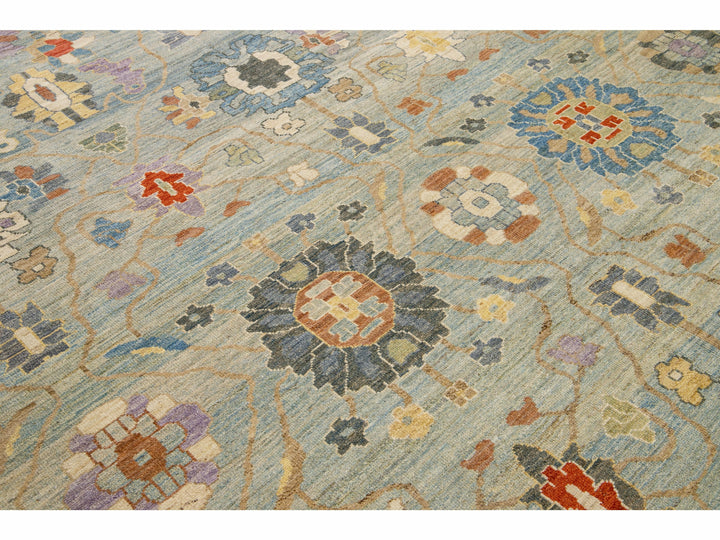 Modern Sultanabad Wool Rug 12 X 16