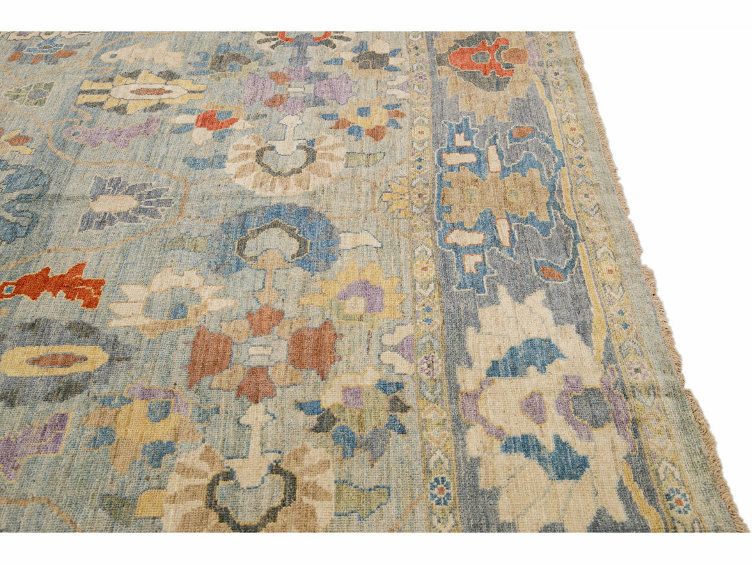 Modern Sultanabad Wool Rug 12 X 16