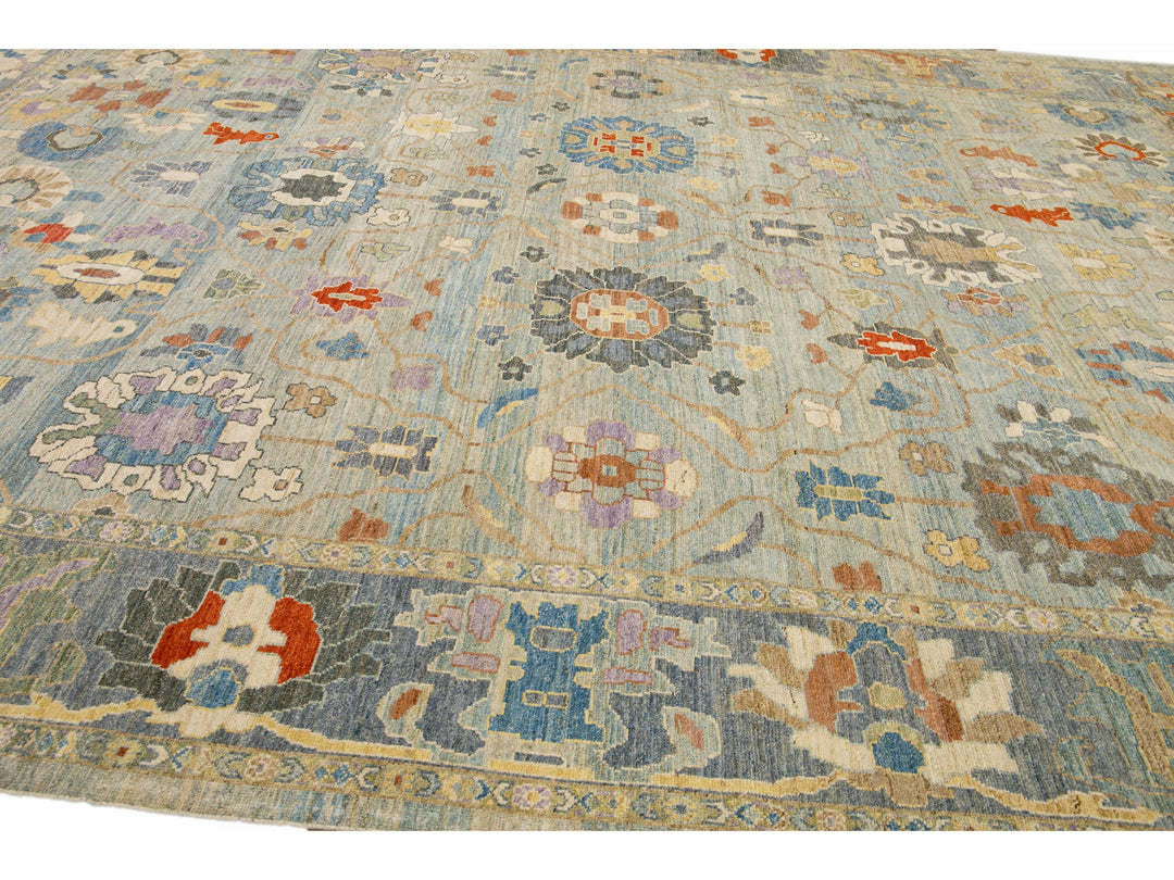 Modern Sultanabad Wool Rug 12 X 16
