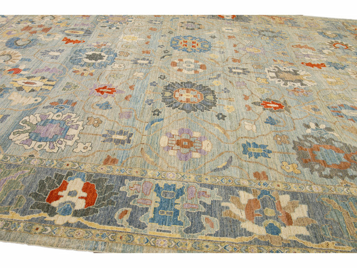Modern Sultanabad Wool Rug 12 X 16