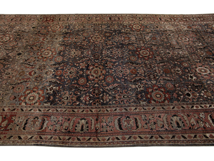 Antique Malayer Wool Rug 8 X 16