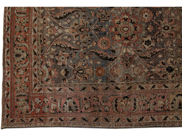 Antique Malayer Wool Rug 8 X 16