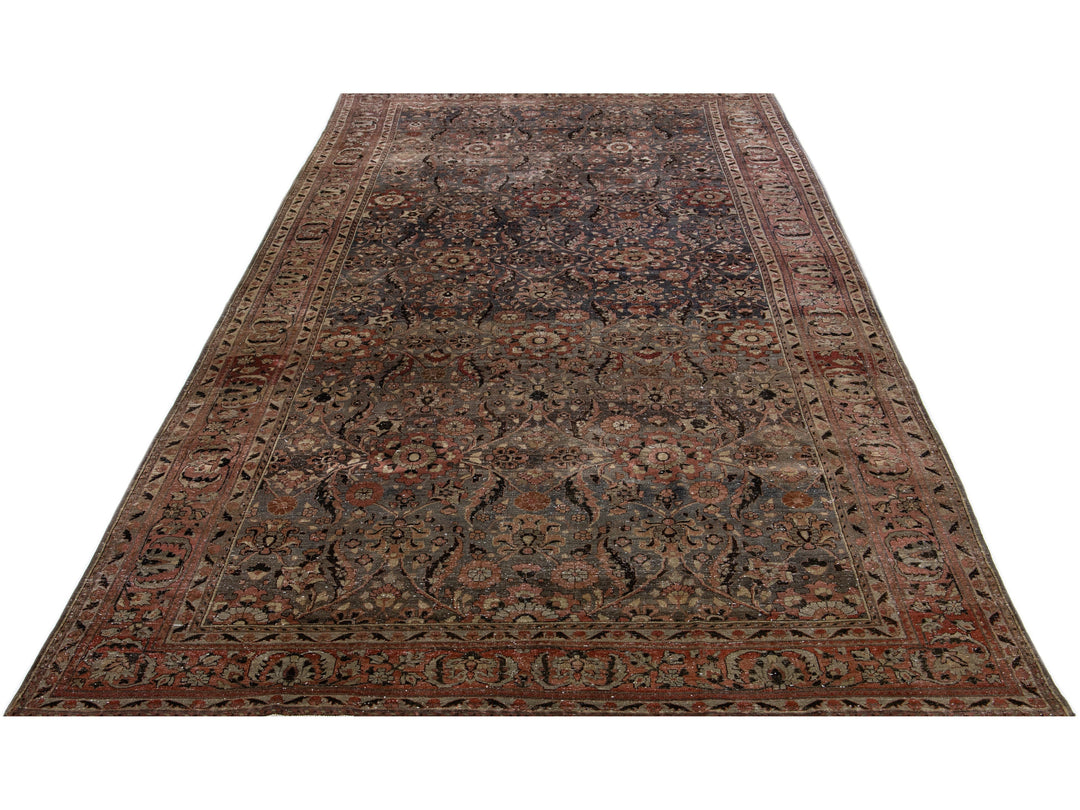 Antique Malayer Wool Rug 8 X 16