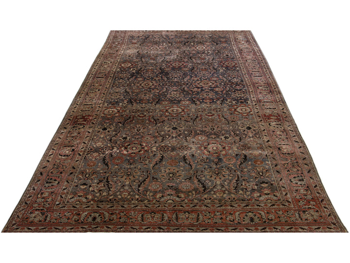 Antique Malayer Wool Rug 8 X 16