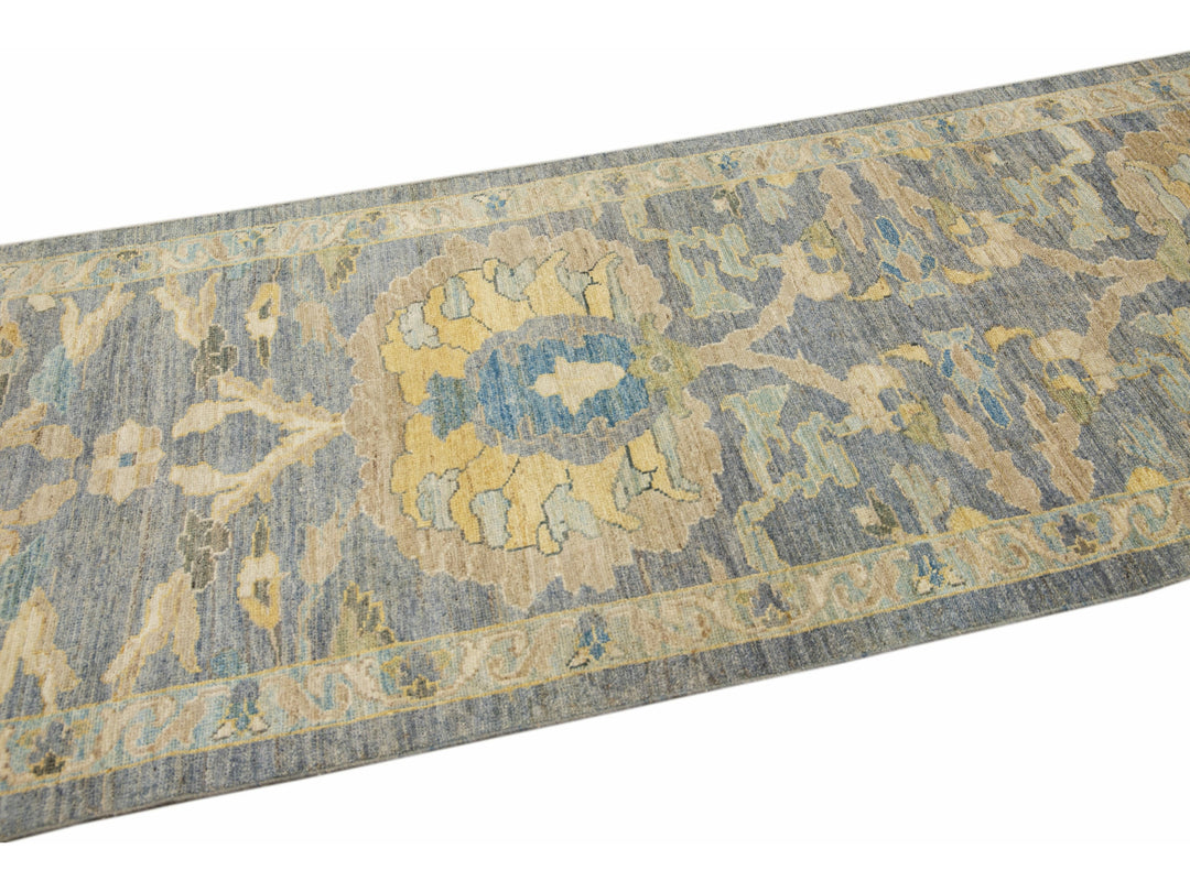 Modern Sultanabad Long Wool Runner 4 X 26