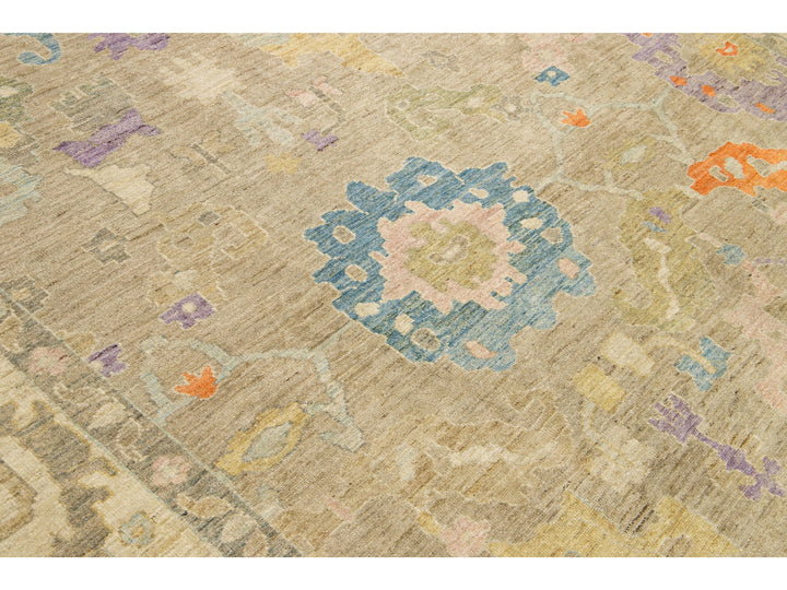 Modern Sultanabad Wool Rug