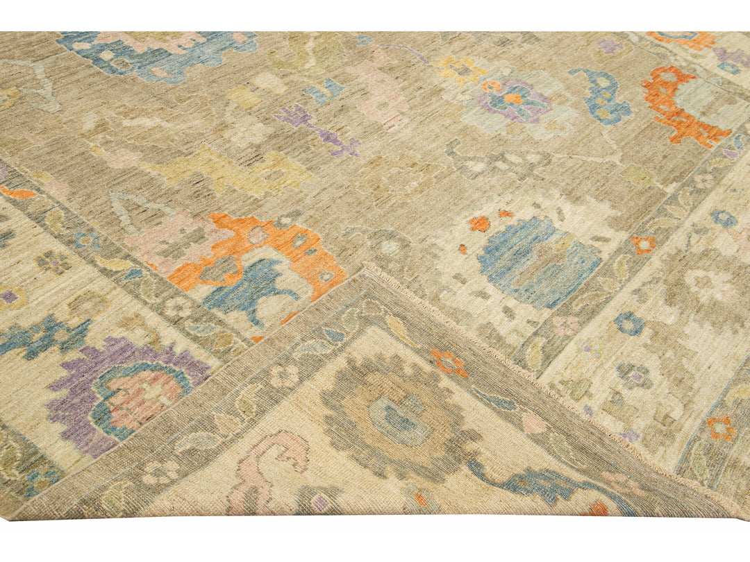 Modern Sultanabad Wool Rug