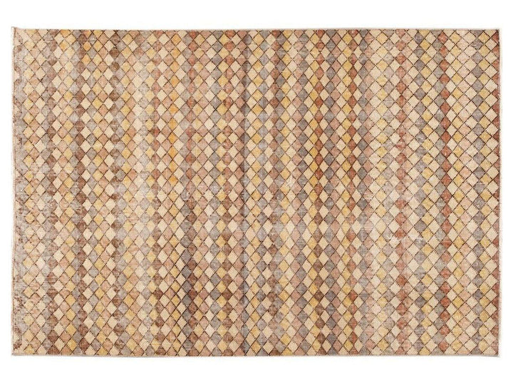 Vintage Turkish Scatter Wool Rug 4 X 6