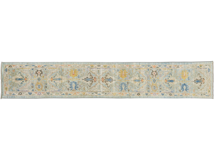 Modern Sultanabad Wool Runner 3 X 16