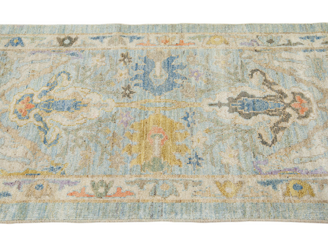 Modern Sultanabad Wool Runner 3 X 16
