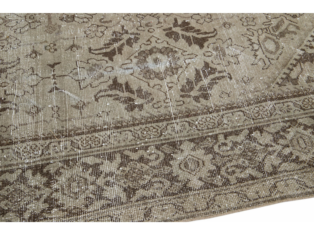 Antique Mahal Wool Rug 9 X 12