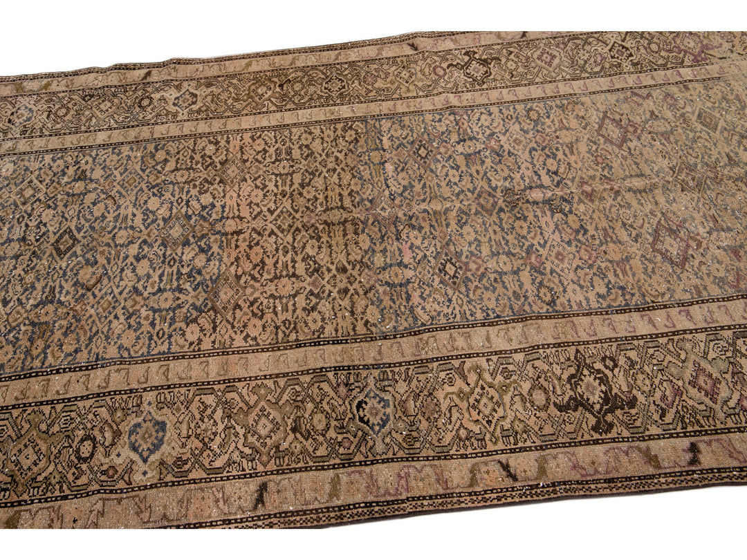 Antique Malayer Wool Rug 5 X 14