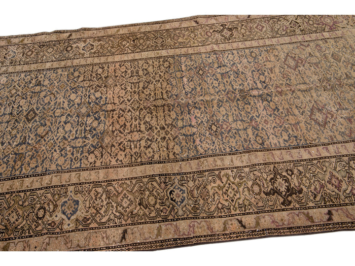 Antique Malayer Wool Rug 5 X 14