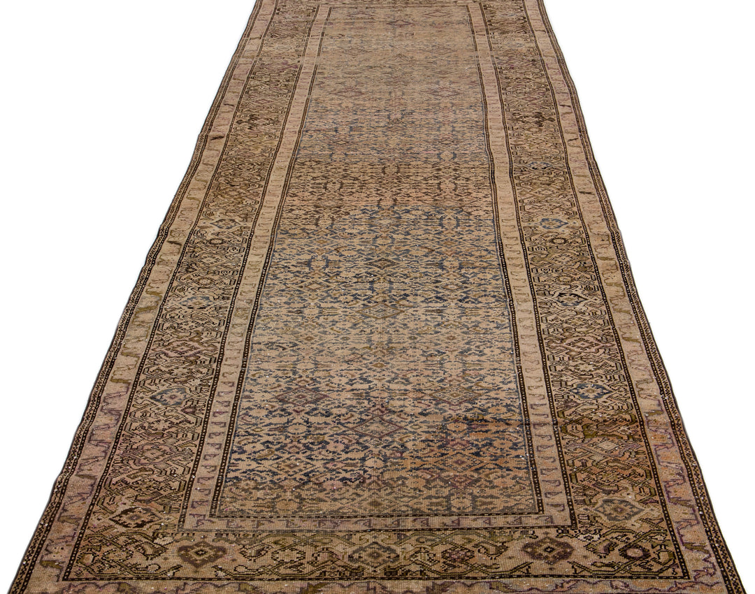 Antique Malayer Wool Rug 5 X 14