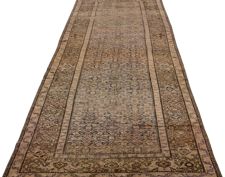 Antique Malayer Wool Rug 5 X 14