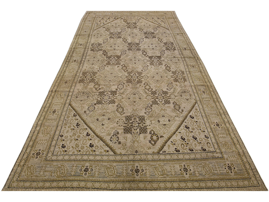 Antique Karabagh Wool Rug 6 X 15