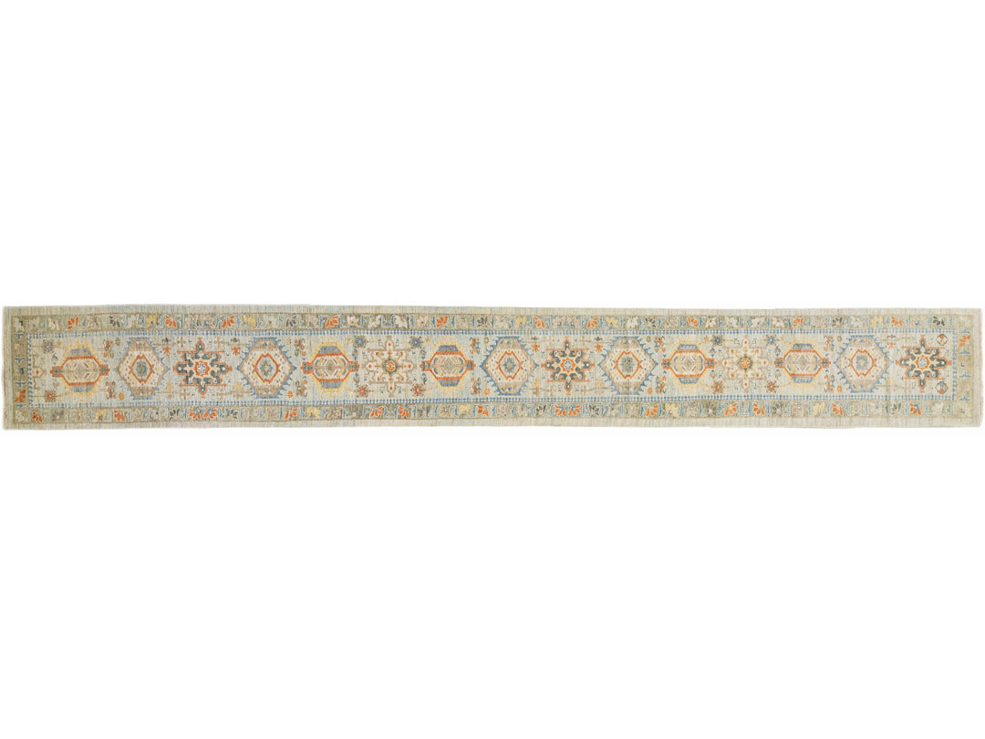 Modern Sultanabad Wool Runner 3 X 24