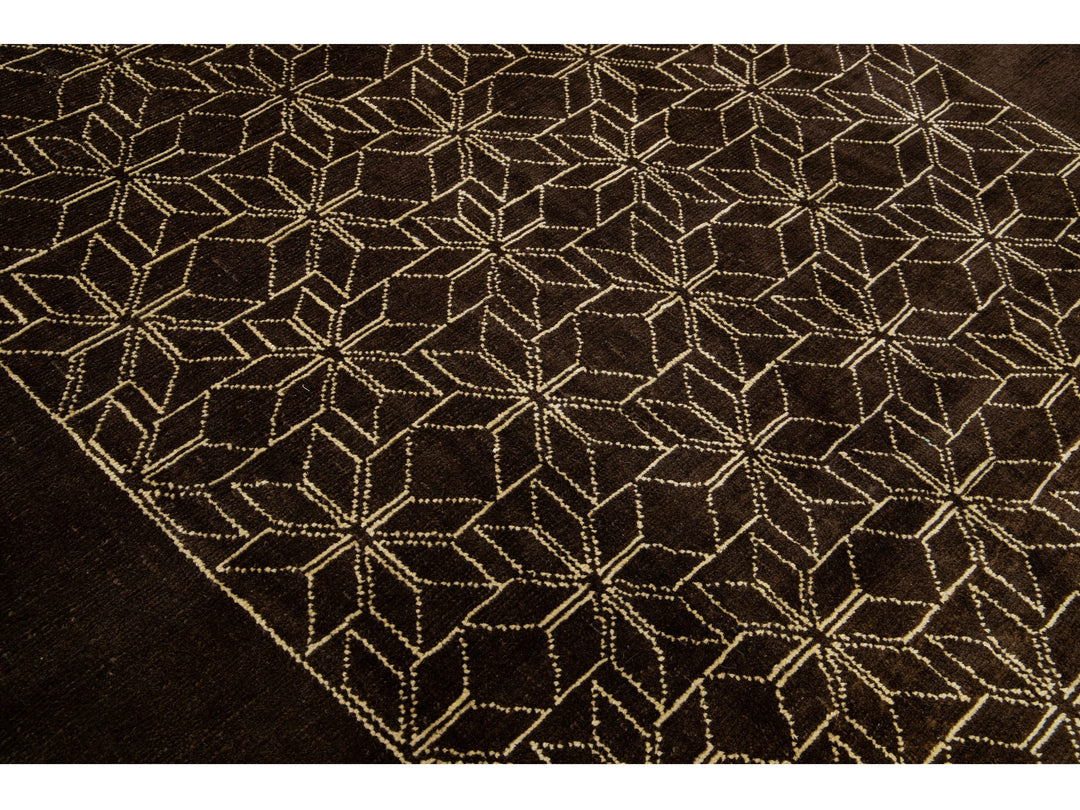 Modern Moroccan Wool Rug 7 X 9