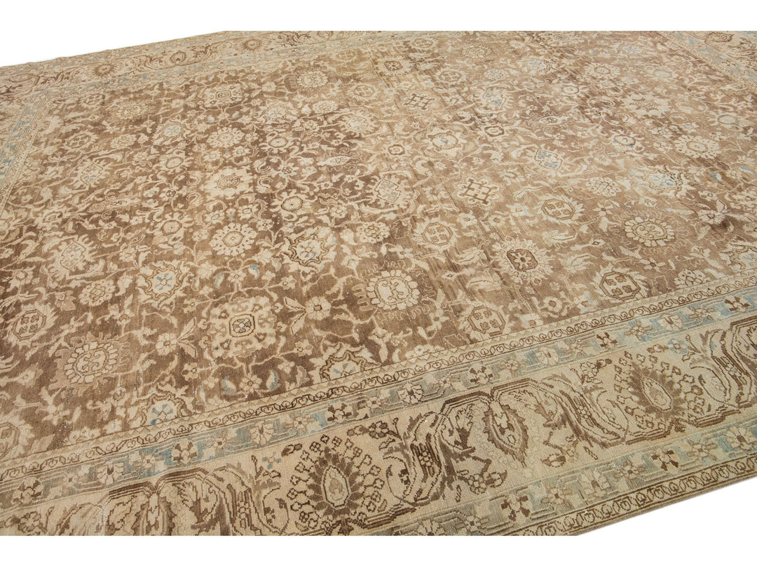Antique Mahal Wool Rug 10 X 14